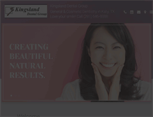 Tablet Screenshot of kingslanddentalgroup.com